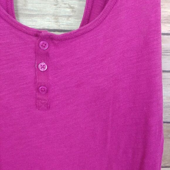 Anthropologie Tank Top Henley Pink Small - Picture 5 of 5